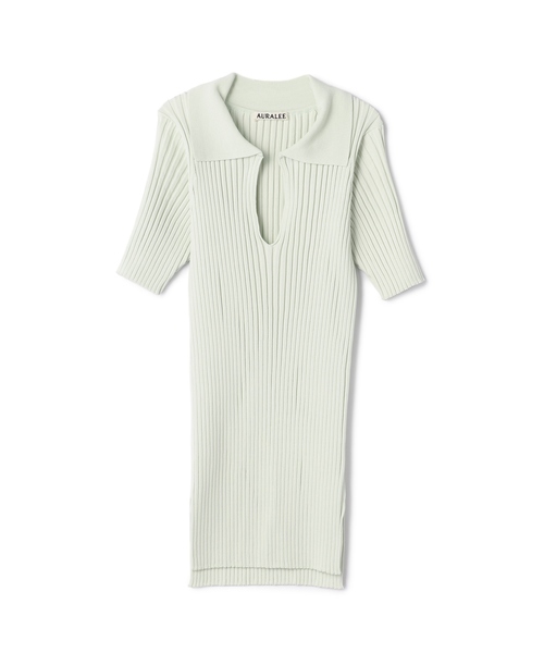 【新品】AURALEE リブニットネックウォーマー 白 AURALEE（オーラリー）の「AURALEE / ワイドリブニット（ニット