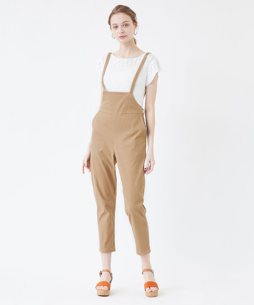 Titivate ティティベイト の ｳｴｽﾄﾘﾎﾞﾝ付きｻﾛﾍﾟｯﾄ ｵｰﾙｲﾝﾜﾝ サロペット オーバーオール Wear