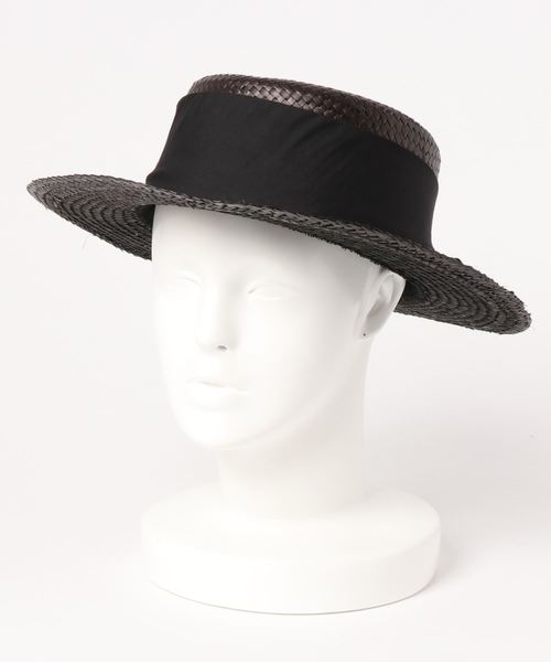 CRAFT STANDARD BOUTIQUE（クラフトスタンダードブティック）の「リボン付カンカン帽子（ハット・レディース・ブラック/ブラウン/ナチュラル・FREE）」の2枚目の写真