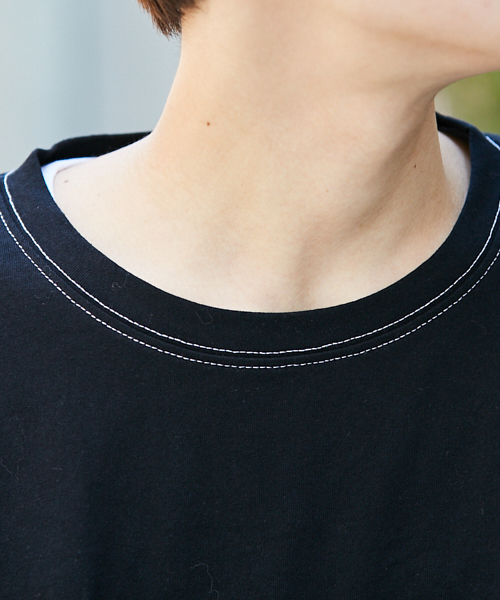 kutir(クティール)の「【ウルトラルーズシルエット】7分袖Tシャツ(Tシャツ/カットソー・メンズ・パープル/ブラック/ベージュ/ホワイト・MEDIUM/LARGE)」の12枚目の写真