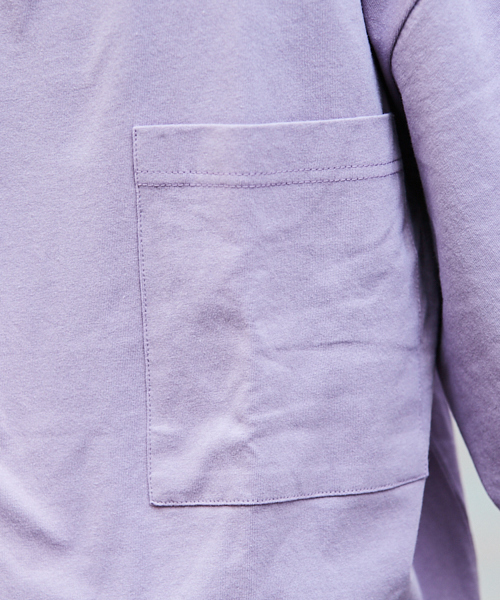 kutir(クティール)の「【ウルトラルーズシルエット】7分袖Tシャツ(Tシャツ/カットソー・メンズ・パープル/ブラック/ベージュ/ホワイト・MEDIUM/LARGE)」の22枚目の写真