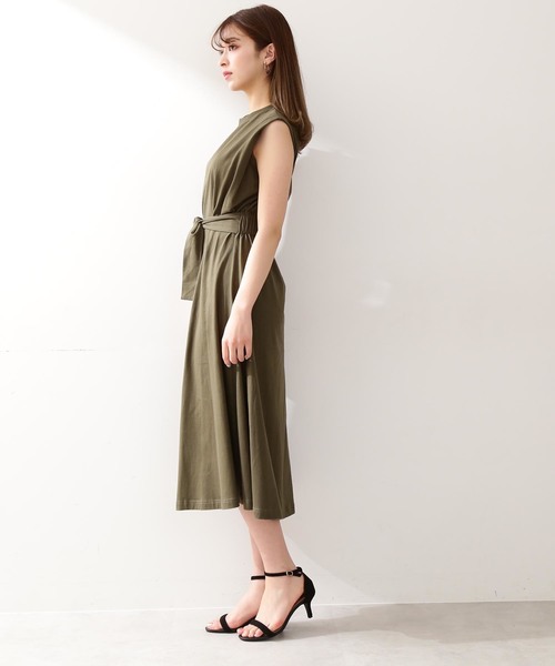 N.（N. Natural Beauty Basic）（エヌエヌナチュラルビューティーベーシック）の「◆テンジクカットソーワンピース（ワンピース・レディース・ブラック/ブラウン/カーキ・MEDIUM）」の15枚目の写真