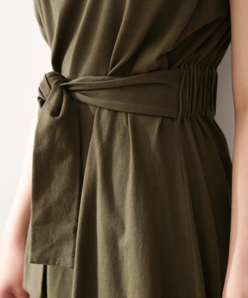 N.（N. Natural Beauty Basic）（エヌエヌナチュラルビューティーベーシック）の「◆テンジクカットソーワンピース（ワンピース・レディース・ブラック/ブラウン/カーキ・MEDIUM）」の13枚目の写真