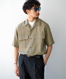 EDIFICE | LA BOUCLE / ラブ―クル ラミーWポケットオープンカラーSSシャツ(シャツ/ブラウス)