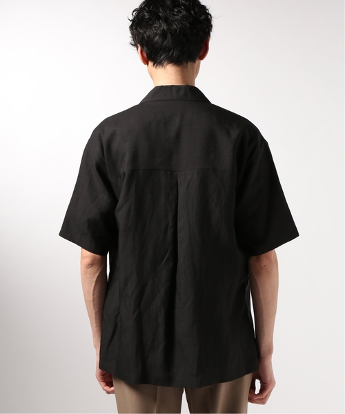 EDIFICE（エディフィス）の「LA BOUCLE / ラブ―クル ラミーWポケットオープンカラーSSシャツ（シャツ/ブラウス・メンズ・ベージュ/サックスブルー/ブラック・46/48/44）」の18枚目の写真