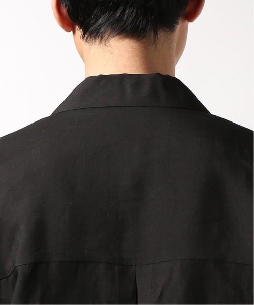 EDIFICE（エディフィス）の「LA BOUCLE / ラブ―クル ラミーWポケットオープンカラーSSシャツ（シャツ/ブラウス・メンズ・ベージュ/サックスブルー/ブラック・46/48/44）」の20枚目の写真