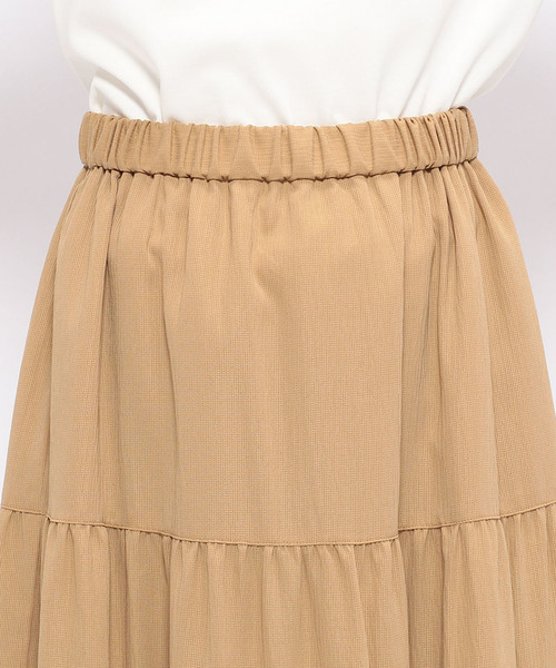 Petit Honfleur（プチオンフルール）の「ティアードスカート（スカート・レディース・ブラック/モカ/カーキ・M size/L size）」の8枚目の写真