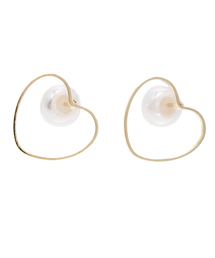 mystic | ハート2WAYパールピアス(ピアス(両耳用))