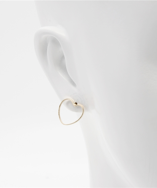 mystic（ミスティック）の「ハート2WAYパールピアス（ピアス（両耳用）・レディース・ゴールド・ﾌﾘ-）」の4枚目の写真