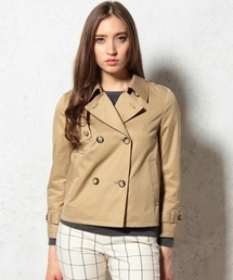 green label relaxing | GT C/GABA ショートトレンチコート ◆(トレンチコート)