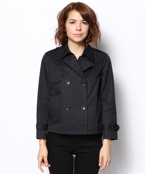 green label relaxing（グリーンレーベルリラクシング）の「GT C/GABA ショートトレンチコート ◆（トレンチコート・レディース・ベージュ/ネイビー・38/40）」の7枚目の写真