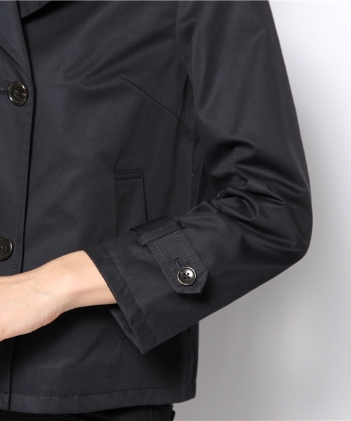 green label relaxing（グリーンレーベルリラクシング）の「GT C/GABA ショートトレンチコート ◆（トレンチコート・レディース・ベージュ/ネイビー・38/40）」の3枚目の写真