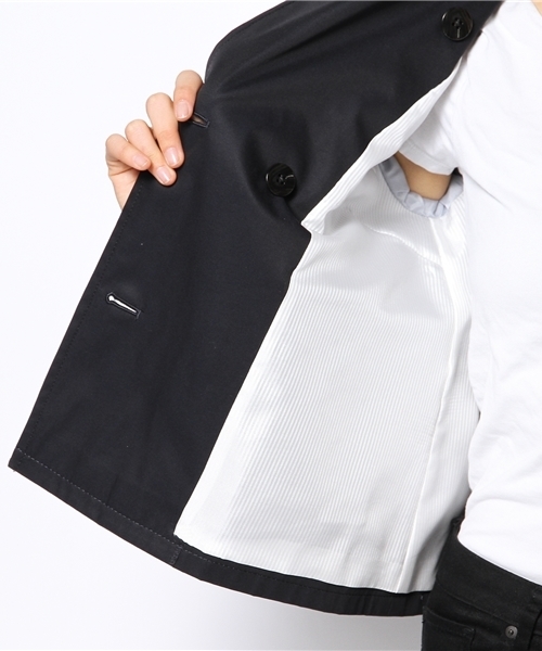 green label relaxing（グリーンレーベルリラクシング）の「GT C/GABA ショートトレンチコート ◆（トレンチコート・レディース・ベージュ/ネイビー・38/40）」の4枚目の写真