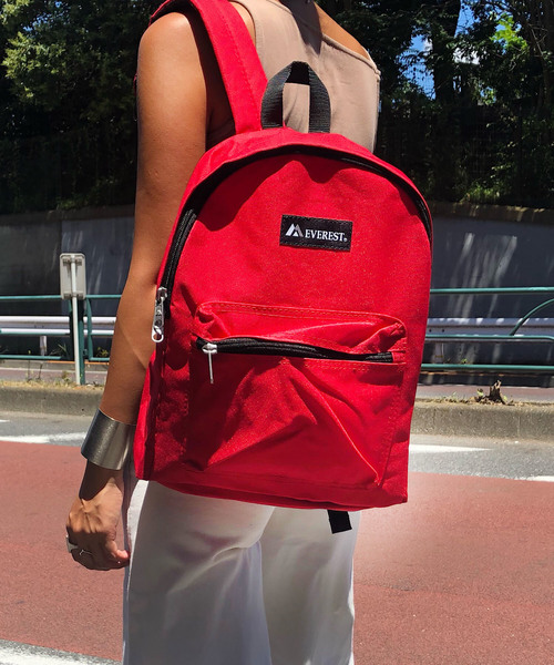 EVEREST（エベレスト）の「【EVEREST】（UN）ベーシック バックパック（バックパック/リュック・メンズ・ブラック/グリーン/ライム/ネイビー/レッド/マルーン/オレンジ・FREE）」の5枚目の写真