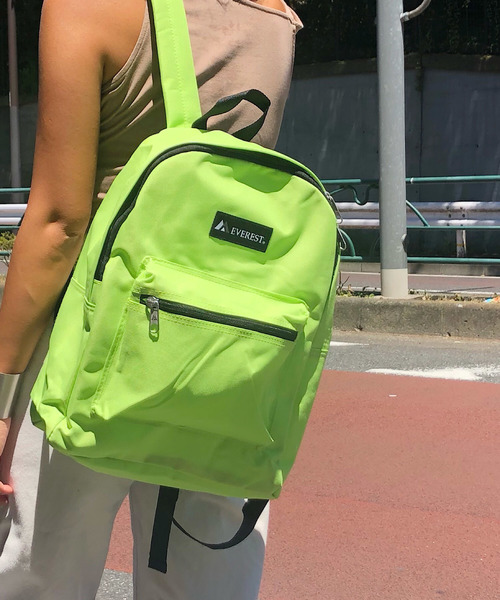 EVEREST（エベレスト）の「【EVEREST】（UN）ベーシック バックパック（バックパック/リュック・メンズ・ブラック/グリーン/ライム/ネイビー/レッド/マルーン/オレンジ・FREE）」の3枚目の写真