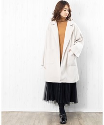 mili an deni（ミリアンデニ）の「BIGシルエットミドルコート（その他アウター）」