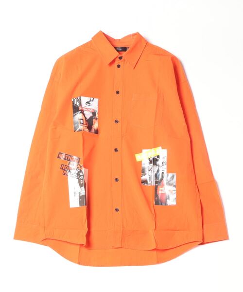 ＪＵＧＬＡＮＳ（ユグランス）の「【RINGS】転写プリントシャツ（シャツ/ブラウス・メンズ・オレンジ/ホワイト/ブラック・M/L）」の3枚目の写真