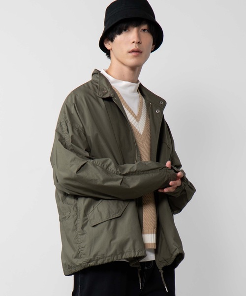 WEGO（ウィゴー）の「WEGO/ショートモッズコート（モッズコート・メンズ・ブラック/ベージュ/カーキ・MEDIUM/LARGE）」の3枚目の写真