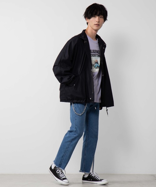 WEGO（ウィゴー）の「WEGO/ショートモッズコート（モッズコート・メンズ・ブラック/ベージュ/カーキ・MEDIUM/LARGE）」の5枚目の写真