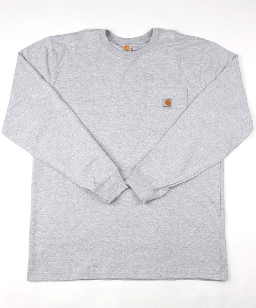 Carhartt（カーハート）の「CARHARTT カーハート Workwear Pocket Long Sleeve T-Shirt（Tシャツ/カットソー・メンズ・ダークグリーン/ダークブラウン/ダークオリーブ/ワイン/ネイビー/ブラック/ヘザーチャコール/グレー/グレイッシュブルー/ブルー・M/L/XL）」の11枚目の写真