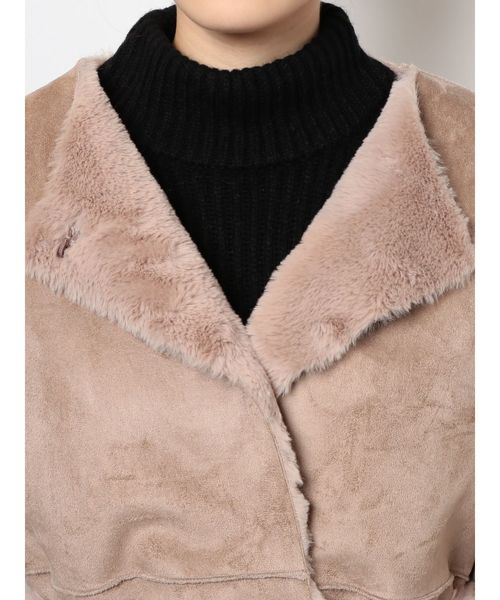 EMODA（エモダ）の「リバーロングコート（その他アウター・レディース・ブラック/ブラウン/ベージュ・FREE）」の19枚目の写真