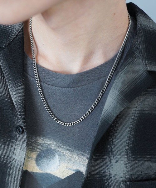 セール】【ZOZOTOWN限定プライス】シルバーチェーンネックレス/50