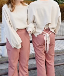 PairPair | 裏起毛バックリボン袖ボリュームプルオーバー(スウェット)