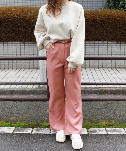 PairPair（ペアペア）の「バックリボンスウェット（スウェット・レディース・ラベンダー/ライトベージュ・FREE）」の15枚目の写真