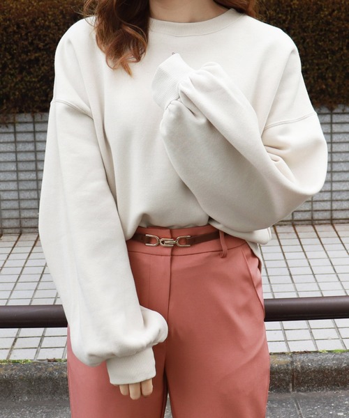 PairPair（ペアペア）の「バックリボンスウェット（スウェット・レディース・ラベンダー/ライトベージュ・FREE）」の16枚目の写真