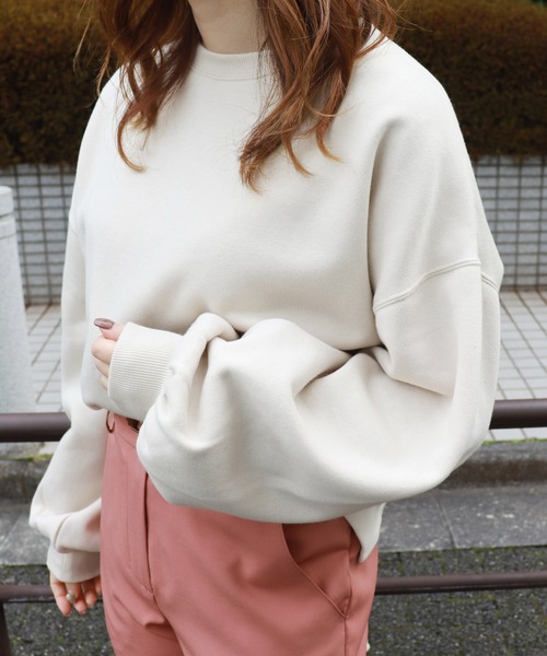 PairPair（ペアペア）の「バックリボンスウェット（スウェット・レディース・ラベンダー/ライトベージュ・FREE）」の8枚目の写真