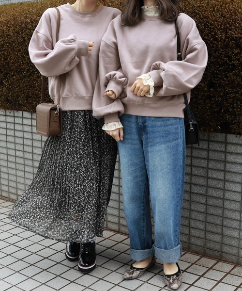 PairPair（ペアペア）の「バックリボンスウェット（スウェット・レディース・ラベンダー/ライトベージュ・FREE）」の13枚目の写真