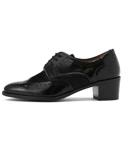 pertini ペルティニ　レースアップ　ウイングチップ　革靴　23.5 ペルティニ Pertini レースアップマニッシュシューズ （ブラック