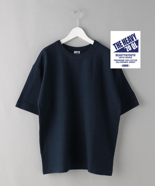 BEAUTY&YOUTH UNITED ARROWS(ビューティーアンドユースユナイテッドアローズ)の「BY 10oz ヘビー ワイド Tシャツ(Tシャツ/カットソー・メンズ・ブラック/ホワイト/ライトグレー/シルバー/ネイビー・M/L/XL/S/XXL)」の4枚目の写真