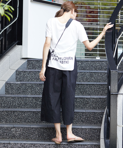 Bifrost(ビフレスト)の「サイドスリットTシャツ(Tシャツ/カットソー・レディース・ホワイト/ブラック/グレー・M/L/XL)」の9枚目の写真
