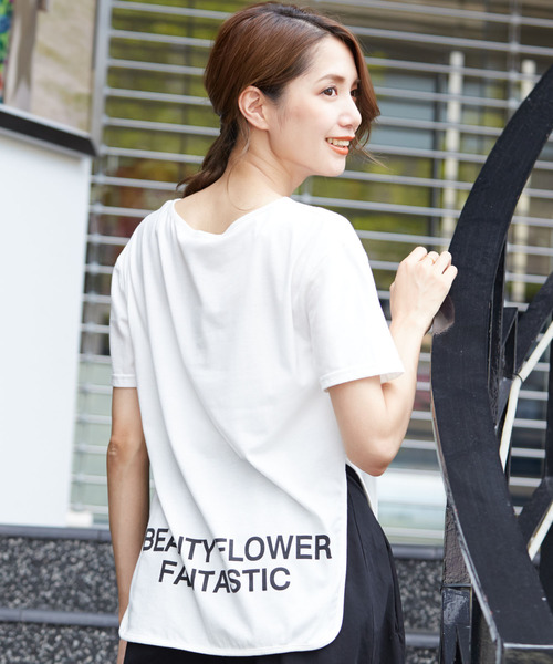 Bifrost(ビフレスト)の「サイドスリットTシャツ(Tシャツ/カットソー・レディース・ホワイト/ブラック/グレー・M/L/XL)」の10枚目の写真