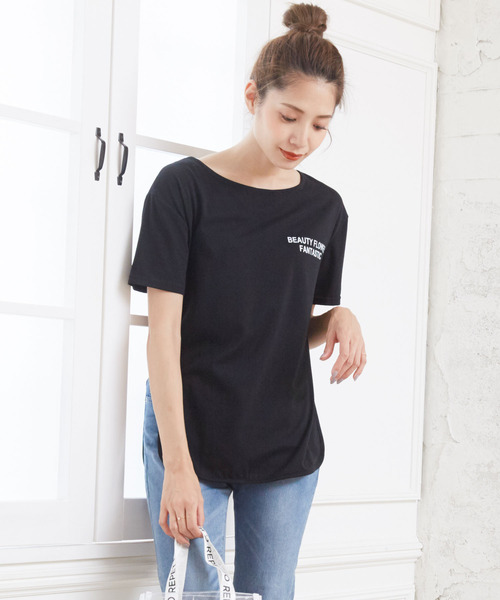 Bifrost(ビフレスト)の「サイドスリットTシャツ(Tシャツ/カットソー・レディース・ホワイト/ブラック/グレー・M/L/XL)」の12枚目の写真