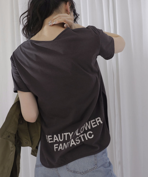 Bifrost(ビフレスト)の「サイドスリットTシャツ(Tシャツ/カットソー・レディース・ホワイト/ブラック/グレー・M/L/XL)」の21枚目の写真