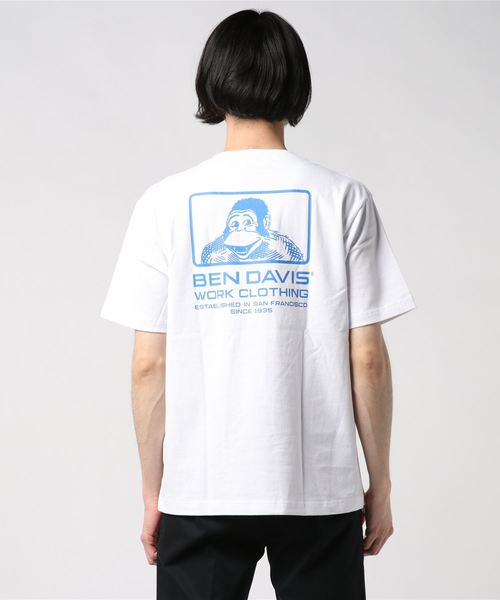 BEN DAVIS（ベンデイビス）の「[BEN DAVIS/ベンデイビス] ボックスロゴTシャツ（Tシャツ/カットソー・メンズ・ブラック/オレンジ/ホワイト/ベージュ・M/L）」の7枚目の写真