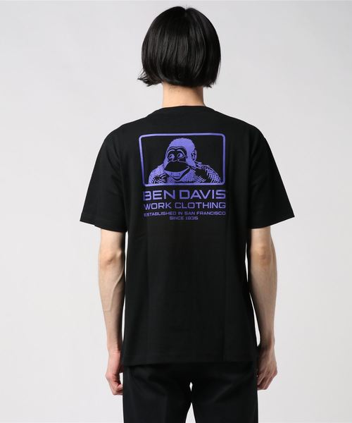 BEN DAVIS（ベンデイビス）の「[BEN DAVIS/ベンデイビス] ボックスロゴTシャツ（Tシャツ/カットソー・メンズ・ブラック/オレンジ/ホワイト/ベージュ・M/L）」の6枚目の写真