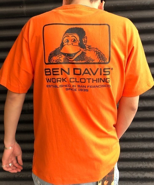 BEN DAVIS（ベンデイビス）の「[BEN DAVIS/ベンデイビス] ボックスロゴTシャツ（Tシャツ/カットソー・メンズ・ブラック/オレンジ/ホワイト/ベージュ・M/L）」の17枚目の写真