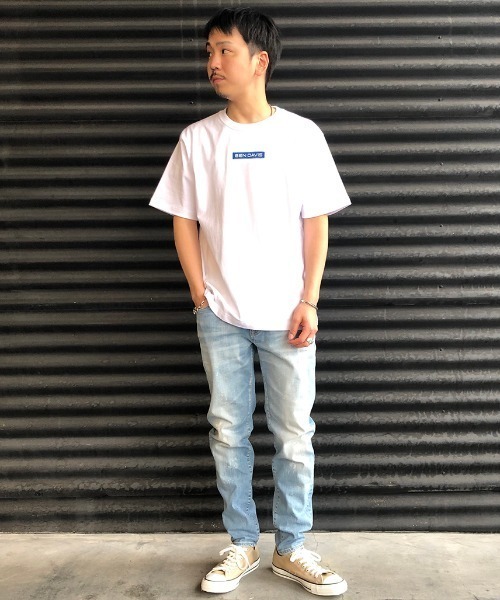 BEN DAVIS（ベンデイビス）の「[BEN DAVIS/ベンデイビス] ボックスロゴTシャツ（Tシャツ/カットソー・メンズ・ブラック/オレンジ/ホワイト/ベージュ・M/L）」の22枚目の写真