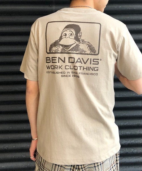 BEN DAVIS（ベンデイビス）の「[BEN DAVIS/ベンデイビス] ボックスロゴTシャツ（Tシャツ/カットソー・メンズ・ブラック/オレンジ/ホワイト/ベージュ・M/L）」の12枚目の写真
