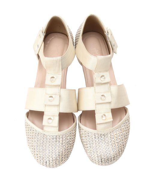 merry jenny（メリージェニー）の「箔グログランベルトシューズ（その他シューズ・レディース・ゴールド/アイボリー・MEDIUM/LARGE）」の7枚目の写真
