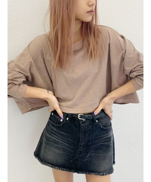 GYDA（ジェイダ）の「スカートライクショーパン（デニムスカート