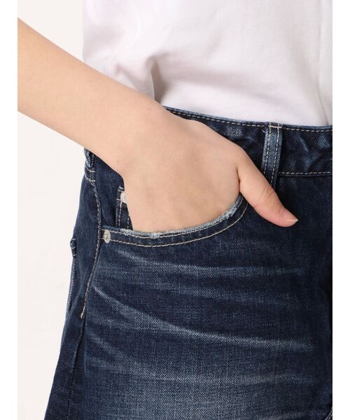 GYDA(ジェイダ)の「スカートライクショーパン(デニムスカート・レディース・ブルー/ライトブルー/インディゴブルー・MEDIUM/X-SMALL/SMALL)」の8枚目の写真