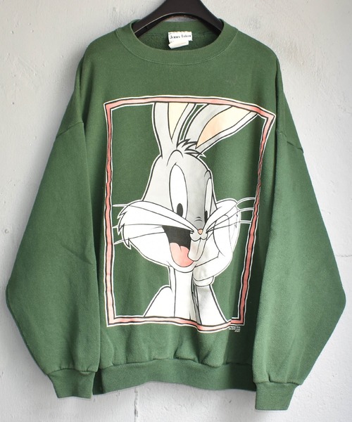 【VINTAGE】90s クルーネックスウェット ワーナー ルーニー・テューンズ 90年代 USA製 LOONEY TUNES ルーニー・テューンズ スウェット