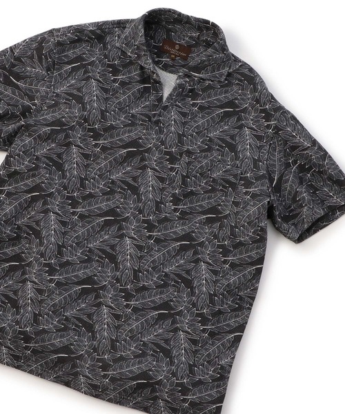 MEN'S BIGI(メンズビギ)の「【メランジ調】リラックスメッシュプリントポロシャツ(ポロシャツ・メンズ・ベージュ/ブラック/ネイビー・03/01/02/04)」の1枚目の写真