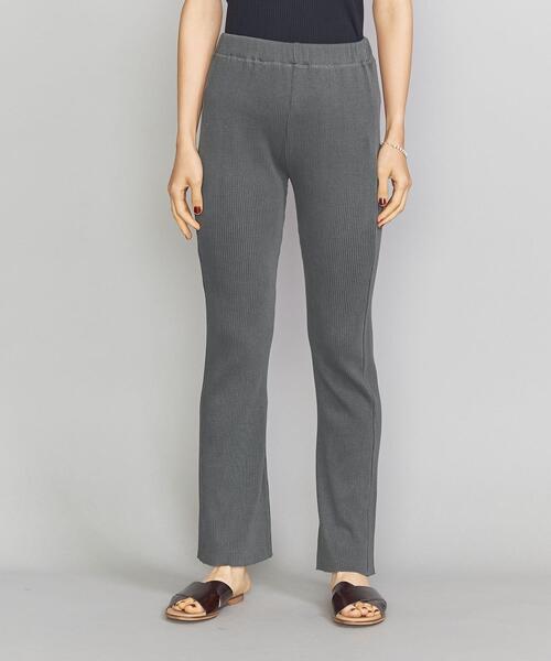 BEAUTY&YOUTH UNITED ARROWS（ビューティーアンドユースユナイテッドアローズ）の「BY コットンリブピグメントパンツ о（その他パンツ・レディース・ダークグレー/ブラウン/オリーブ・SMALL/MEDIUM）」の4枚目の写真