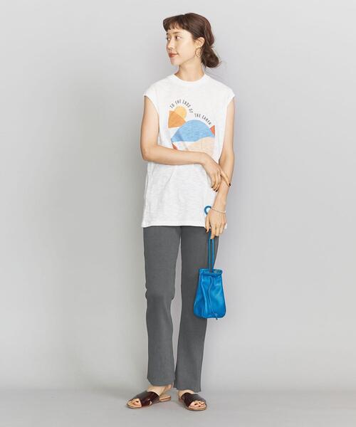 BEAUTY&YOUTH UNITED ARROWS（ビューティーアンドユースユナイテッドアローズ）の「BY コットンリブピグメントパンツ о（その他パンツ・レディース・ダークグレー/ブラウン/オリーブ・SMALL/MEDIUM）」の8枚目の写真