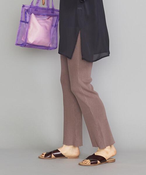 BEAUTY&YOUTH UNITED ARROWS（ビューティーアンドユースユナイテッドアローズ）の「BY コットンリブピグメントパンツ о（その他パンツ・レディース・ダークグレー/ブラウン/オリーブ・SMALL/MEDIUM）」の9枚目の写真